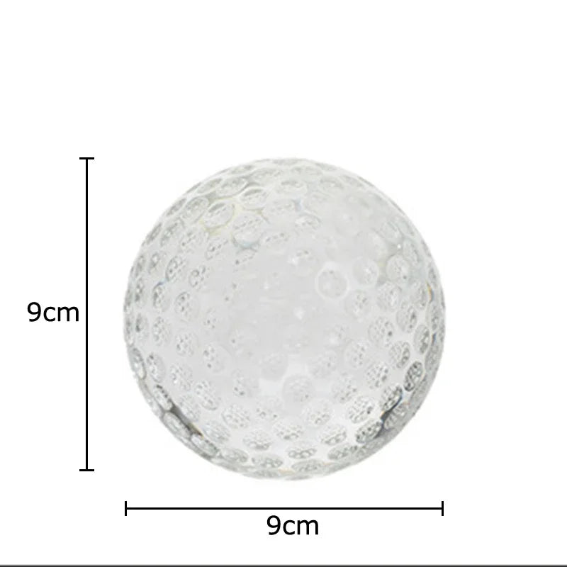 Afralia™ Golf Crystal Ball Desk Decoration - Minimalism Aesthetic Room Decor