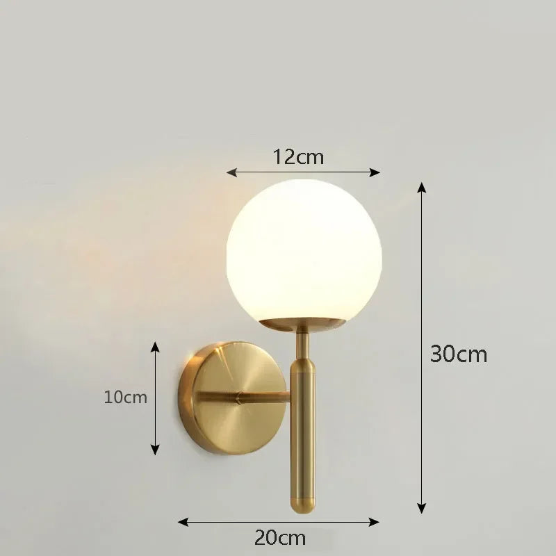Afralia™ Nordic LED Wall Lamp Postmodern Staircase Bedroom Bedside Light
