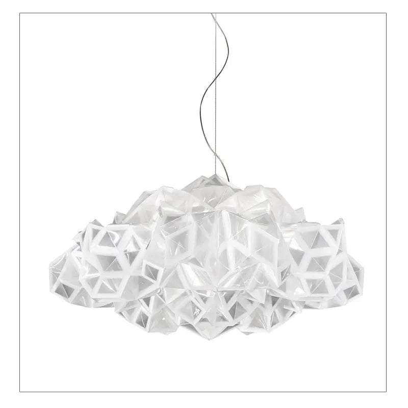 Afralia™ Clouds White Gold Pendant Light