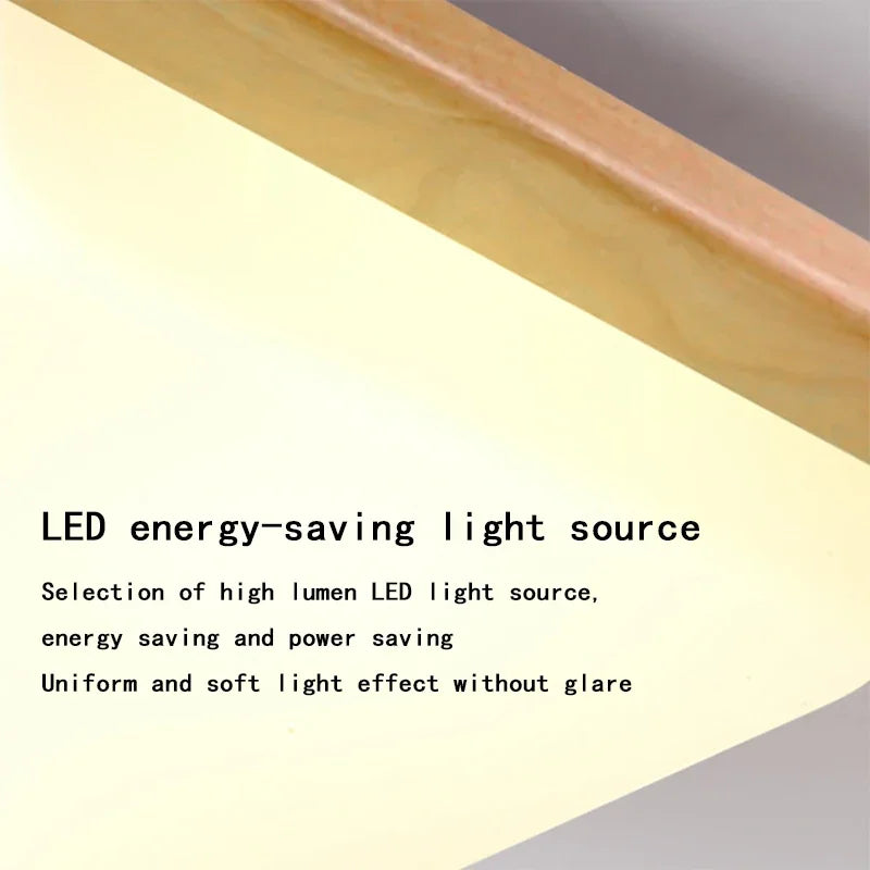 Afralia™ Modern Nordic Wood Ceiling Light LED Indoor Lamp for Living Room Bedroom Study