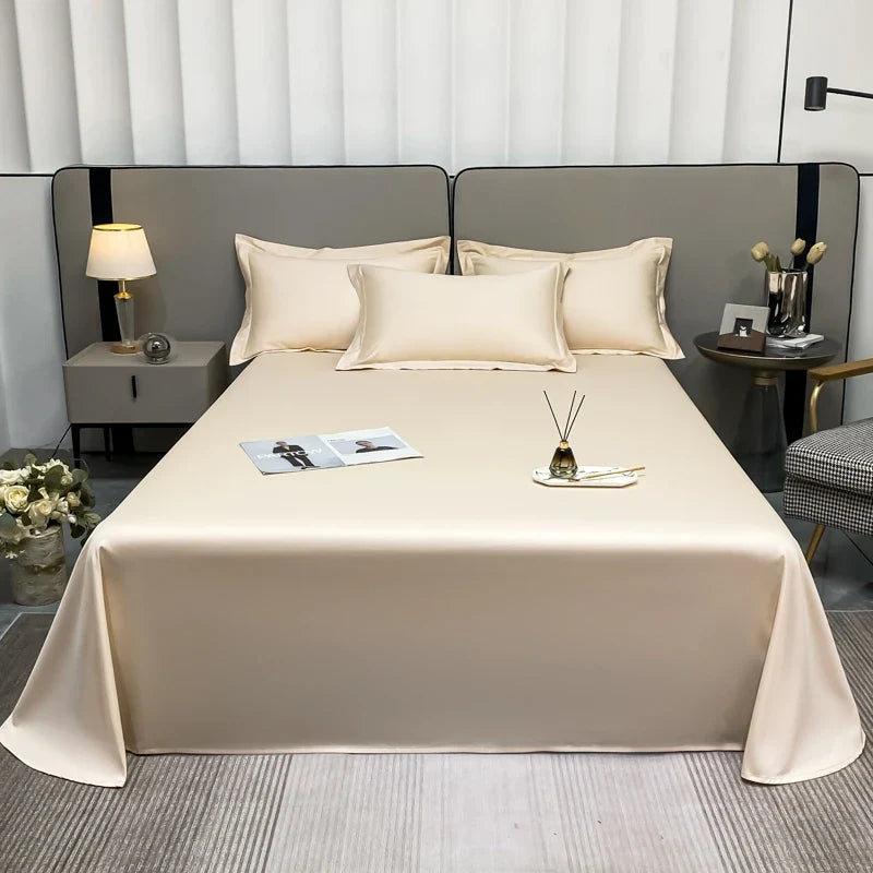 Afralia™ Premium Egyptian Cotton Flat Sheet in Various Sizes & Colors