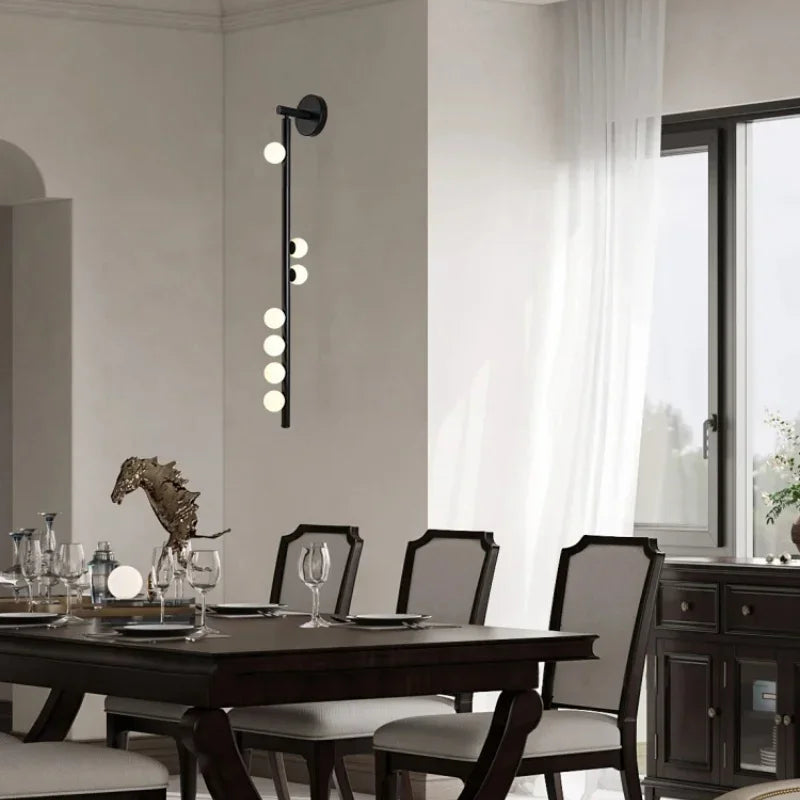 Afralia™ Modern Glass Ball LED Wall Lamp for Living Room, Bedroom, Hotel Stairs Lighting