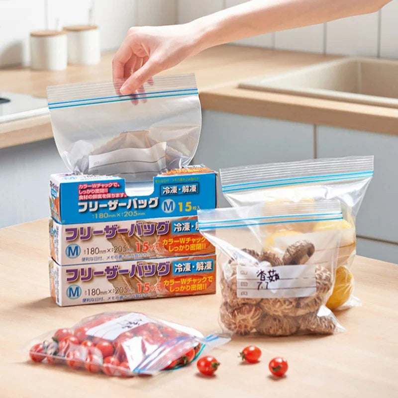 Afralia™ Resealable Food Storage Bags Vacuum Fresh Seal Transparent Pouches
