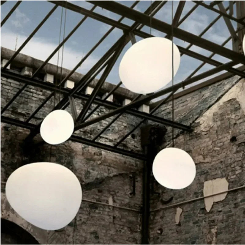 Afralia™ Glass Ball LED Pendant Lights for Home Decor, Living/Dining Room, Bar, & Stairs