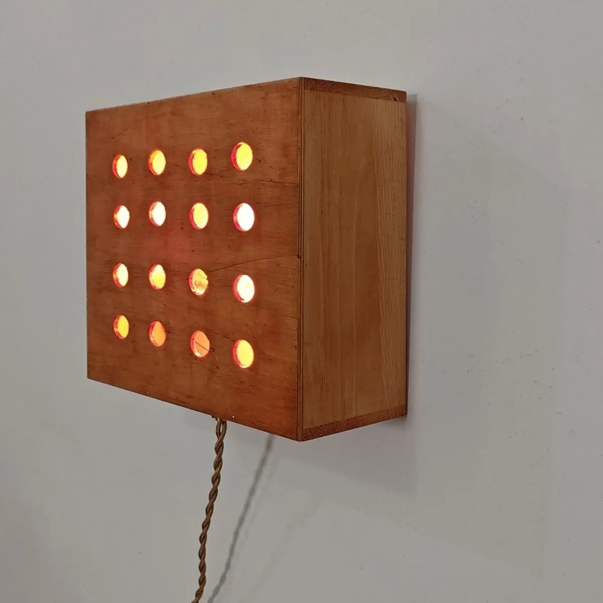 Afralia™ Cave Box Retro Wall Light: Artistic Master Bedroom Headboard & Living Room Feature.