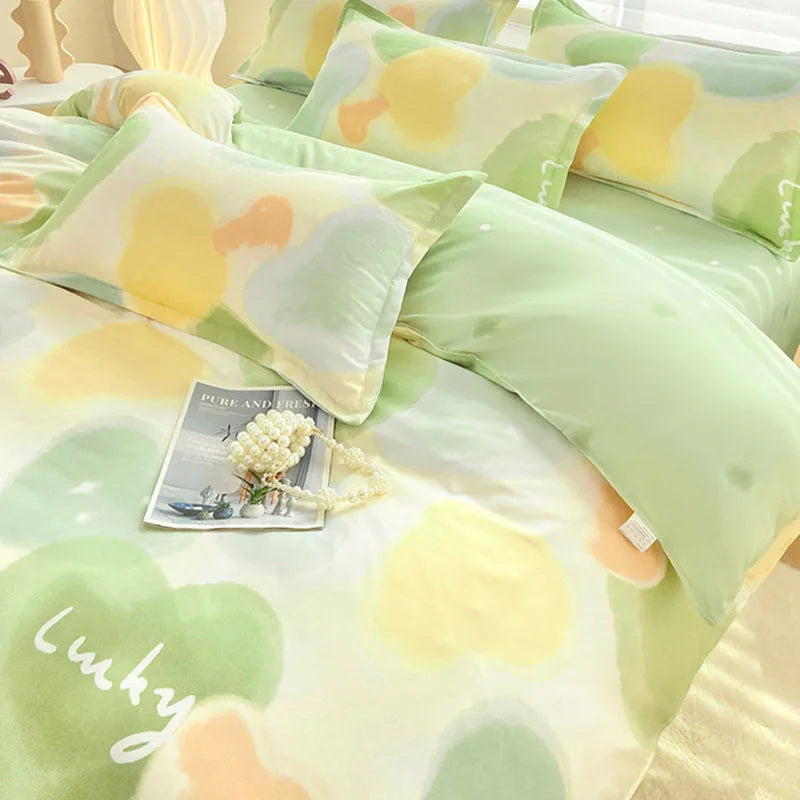 Afralia™ Cute Pattern Duvet Cover | Super Soft Comforter Cover for Single/Double Bed