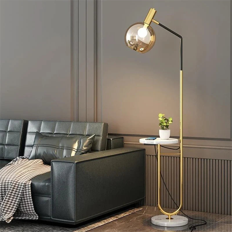 Afralia™ Nordic LED Floor Lamp - Modern Minimalist Light Luxury for Elegant Home Decor