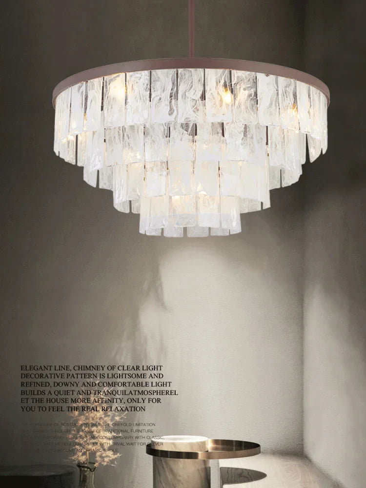 Afralia™ Cloud Glass LED Pendant Light - Dimmable Designer Home Decoration