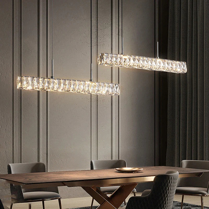 Afralia™ LED Crystal Chandeliers: Modern Luxury Lighting for Dining Room, Bar, and Home décor.