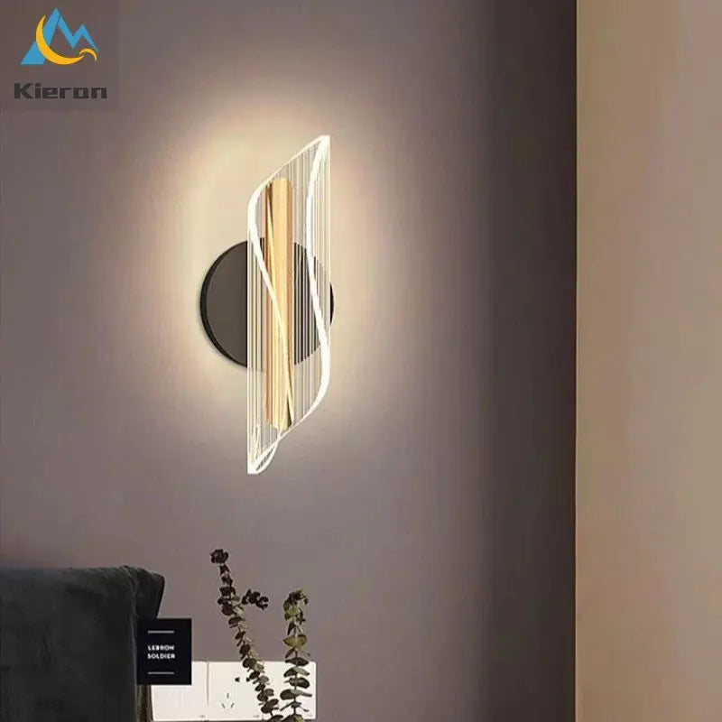 Afralia™ Streamer Wall Light: Modern Thin Waist LED for Bedroom, Study, Restaurant, Hotel