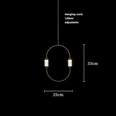 Afralia™ LED Dimmable White Clips Gold Chandelier - Minimalist Art Deco Style