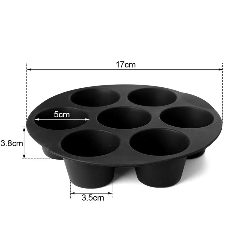 Afralia™ Silicone Muffin Cup Baking Pan for Air Fryer & Oven - Kitchen Accessorie