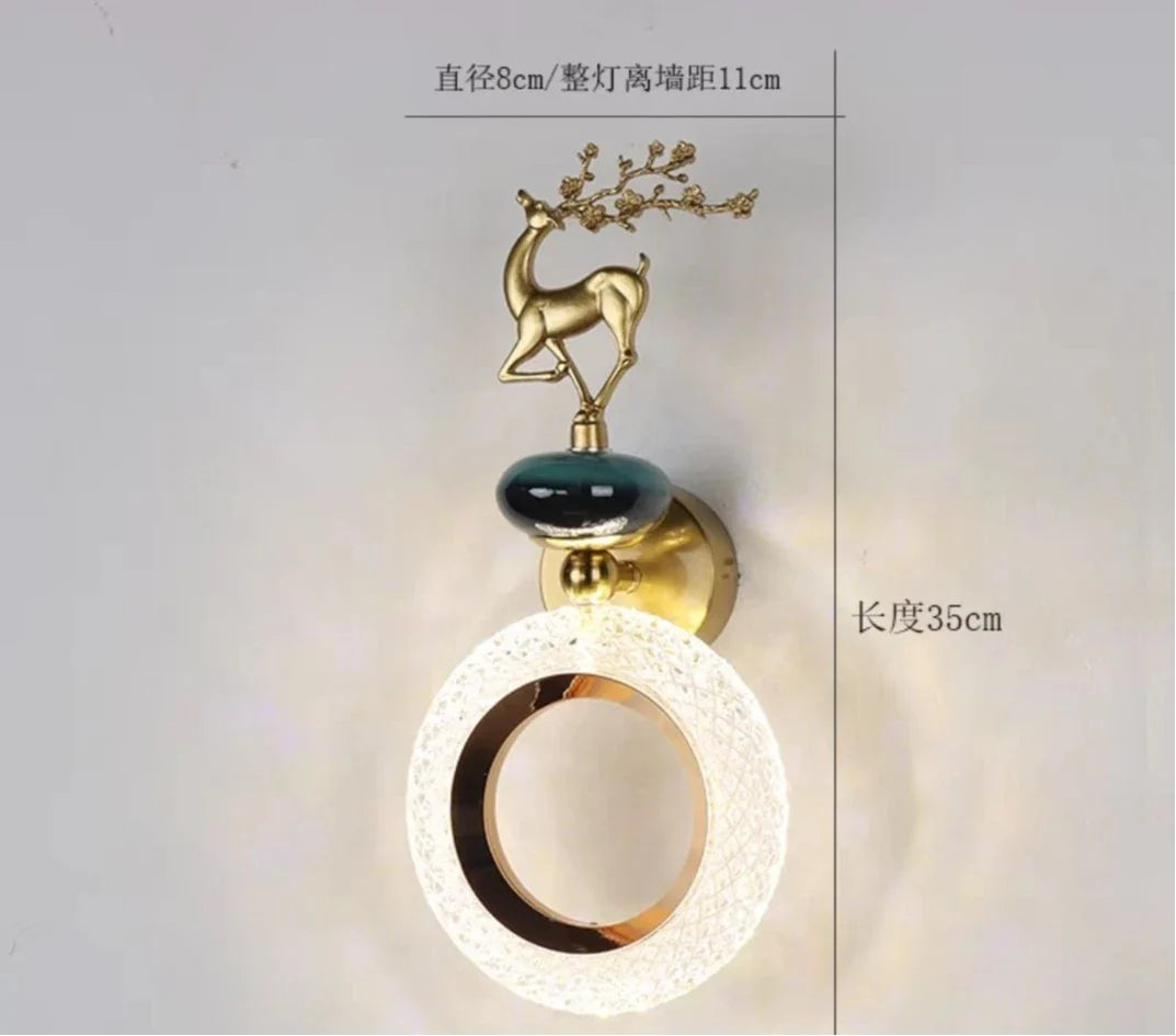 Afralia™ Light Luxury Modern Minimalist Wall Lamp for Bedroom Living Room Corridor