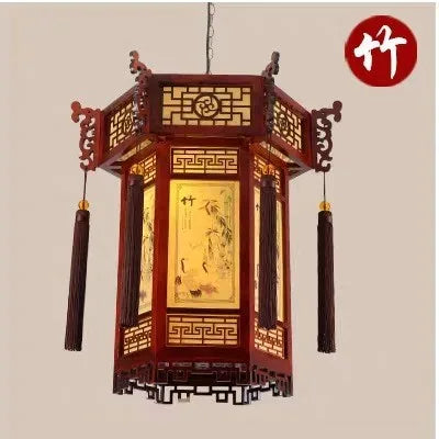 Afralia™ Bamboo Lantern Pendant Lights: Classical Beauty for Living or Dining Room Decor