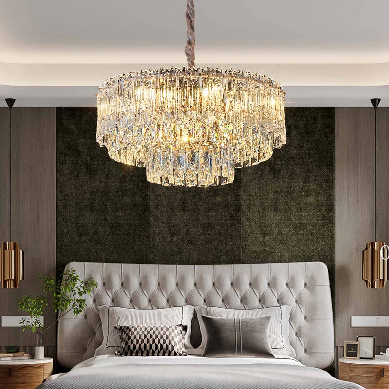 Afralia™ Crystal Chandelier: Luxury Modern Room Lighting for Living Room, Dining Room, Bedroom