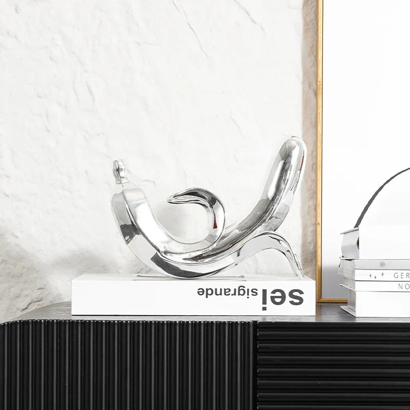 Afralia™ Golden Banana Figurine Resin Decorative Statue Home Décor Figurine