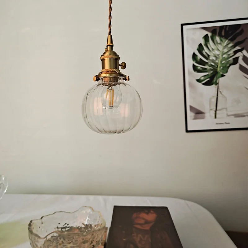 Afralia™ LED Glass Pendant Light Fixture for Study Restaurant Kitchen Stair Hanglampen