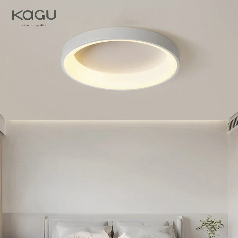 Afralia™ LED Ceiling Lights: White Grey Modern Design, Dimmable for Living Room Bedroom Dining