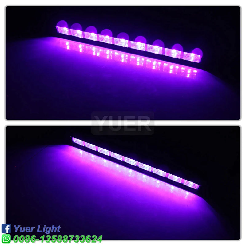 Afralia™ 9X2w UV LED Disco Party Bar Lights for Indoor DJ, Flat Dyeing Aluminum UV Disinfection