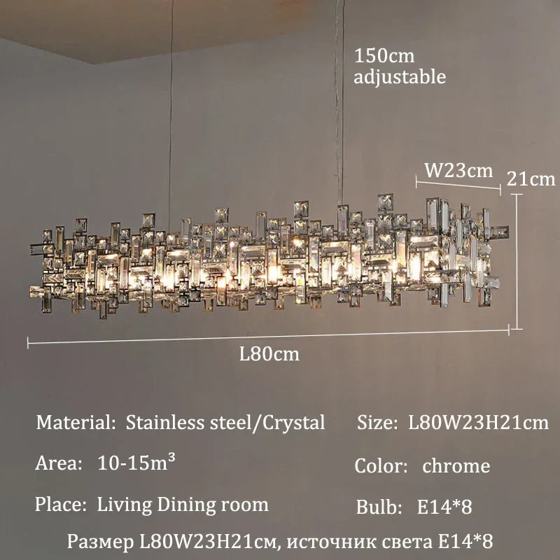 Afralia™ Chrome LED Crystal Chandelier for Sophisticated Home Lighting