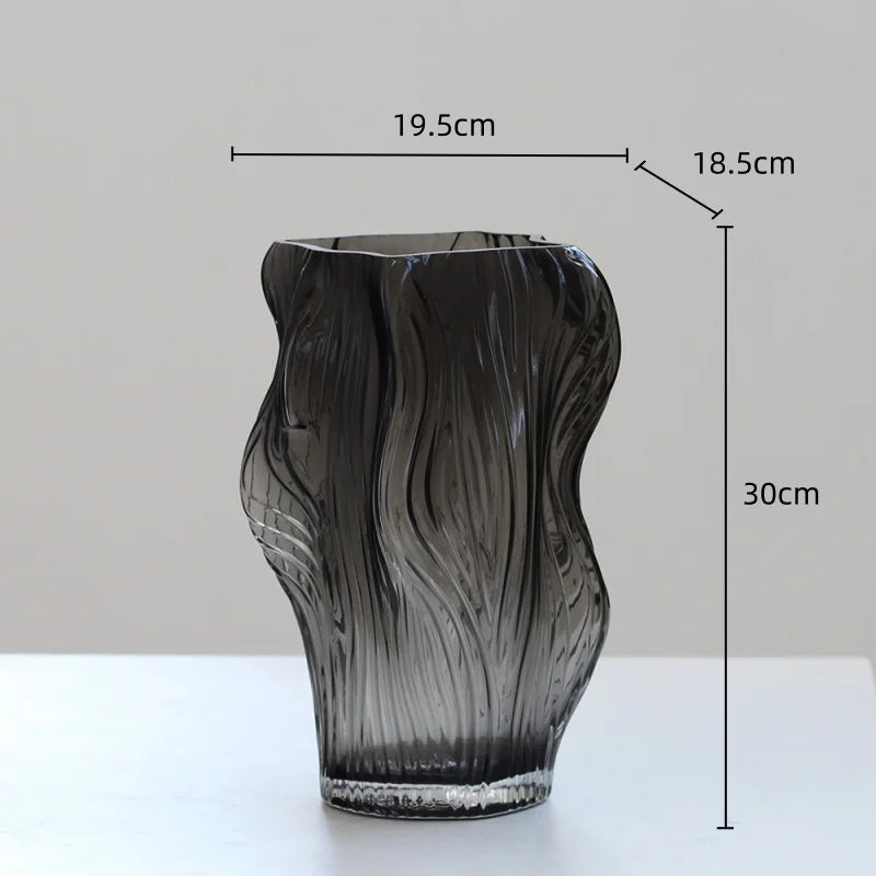 Afralia™ Hand-made Glass Vase Hydroponic Bottle Terrarium Flower Room Decor