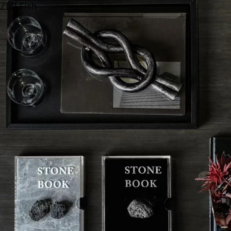 Afralia™ Geometric Knot Resin Sculpture Desk Decoration Room Aesthetics Artwork