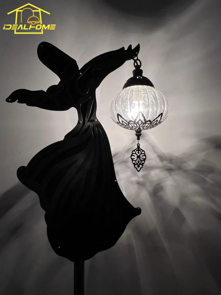 Afralia™ Exotic Monk Dancer LED Floor Lamp for Bedroom Living Room Zen Decor