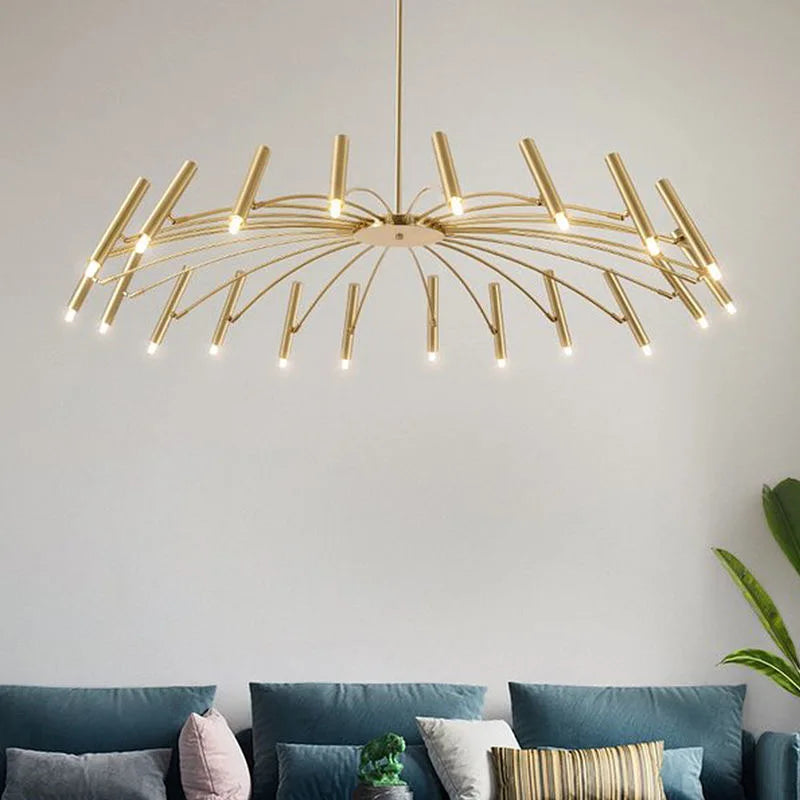 Afralia™ Modern LED Chandelier: Nordic Design Living Room Hanging Lamp for Home & Office