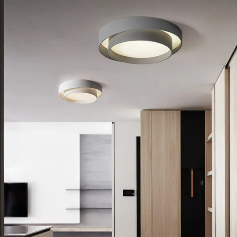 Afralia™ Nordic Round Ceiling Lamp for Living Room, Bedroom, Dining Room Decor