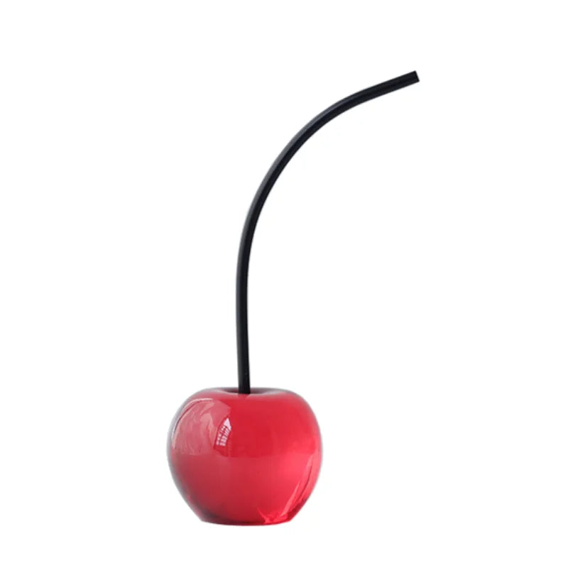 Afralia™ Red Cherry Apple Ornament Home Decoration Accessory
