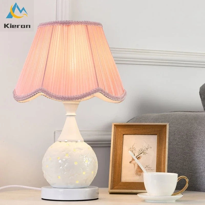 Afralia™ Ceramic LED Desk Lamp Bedroom Study Living Room Decor Art Floor Lamp