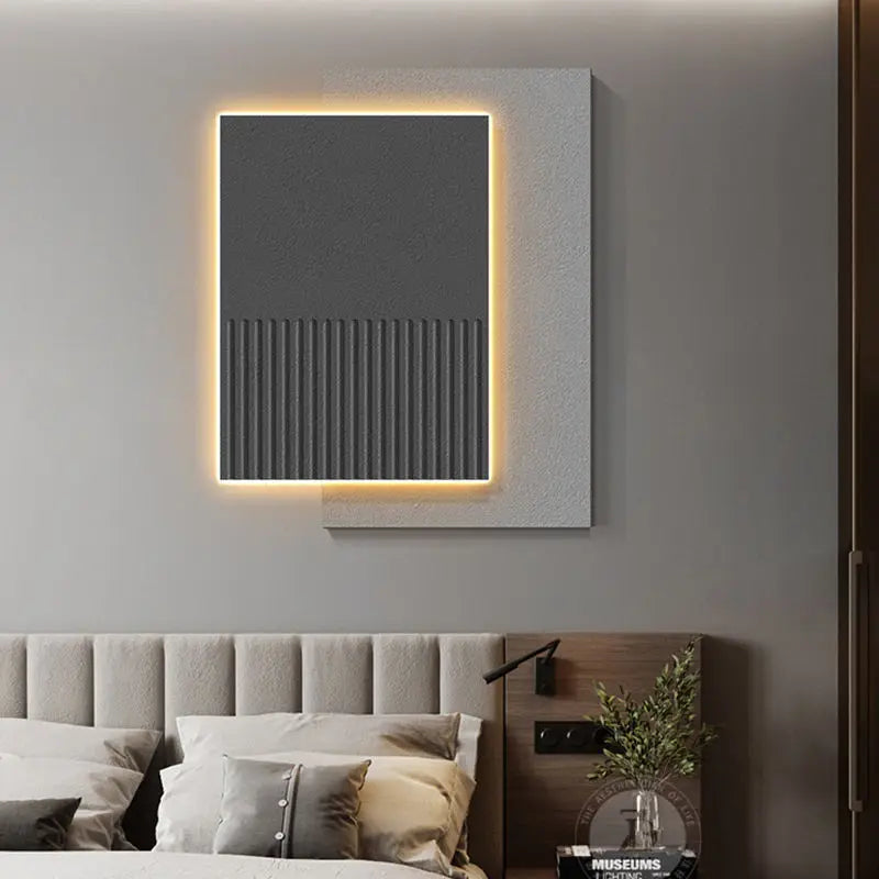 Afralia™ Sandstone 3D Painted LED Wall Lamp for Living, Dining, Bedroom Decoration