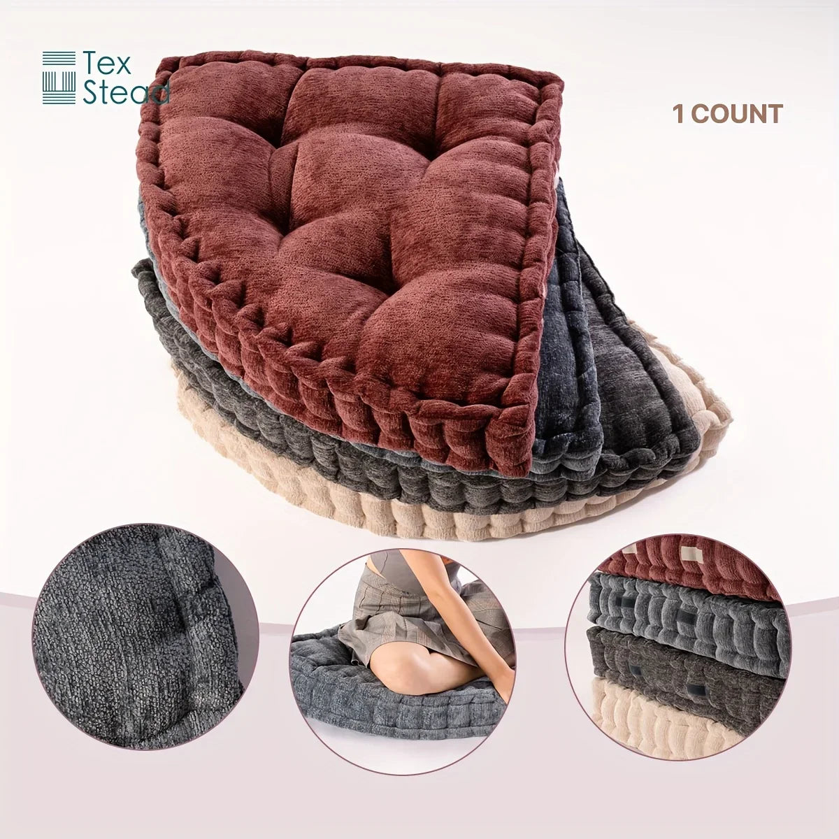 Afralia™ Triangle Cushion: Reading Pad for Chair, Floor, Sofa, Outside - Insert Included