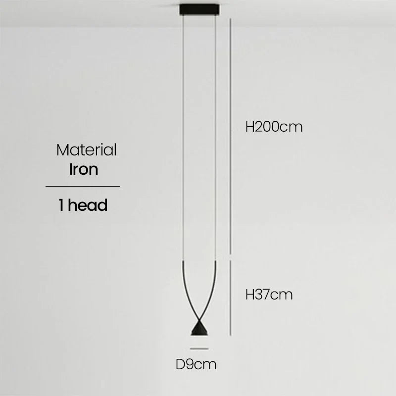 Afralia™ Modern LED Chandelier Light for Dinning/Living Room Suspension Bedeside Lighting