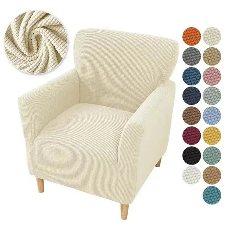 Afralia™ Plaid Velvet Sofa Cover: Adjustable Stretch Slipcover for Home Decor