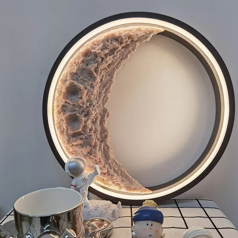 Afralia™ Crescent Moon Wall Lamp for Bedroom and Hallway
