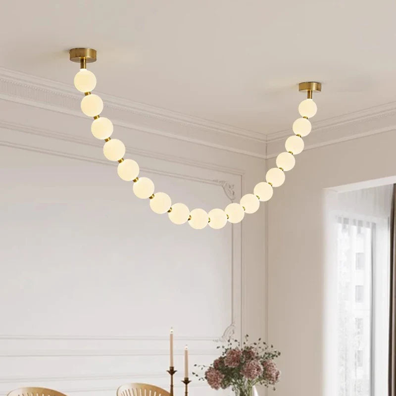 Afralia™ Modern Indoor Pendant Light Chandelier Ceiling Lamp LED Decorative Dining Room Lighting