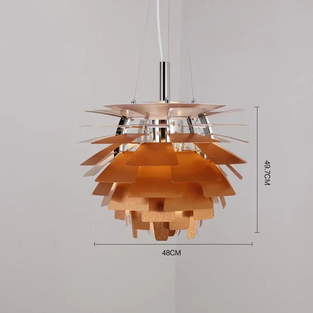 Afralia™ Pinecone LED Pendant Light for Contemporary Décor in Living Room, Bedroom & Cafe