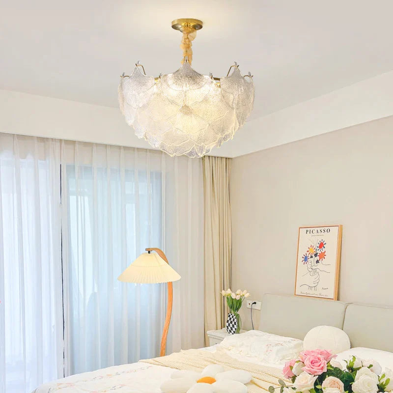 Afralia™ Shell Chandelier: Modern French Luxury Lighting for Nordic INS Wind Bedroom