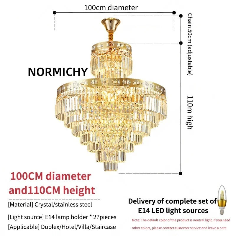 Afralia™ Crystal Spiral Staircase Chandelier: Modern, Simple, Luxury LED Living Room Light