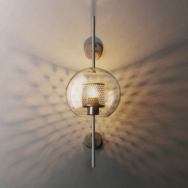 Afralia™ LED Glass Wall Lamp for Modern Bedroom Decor