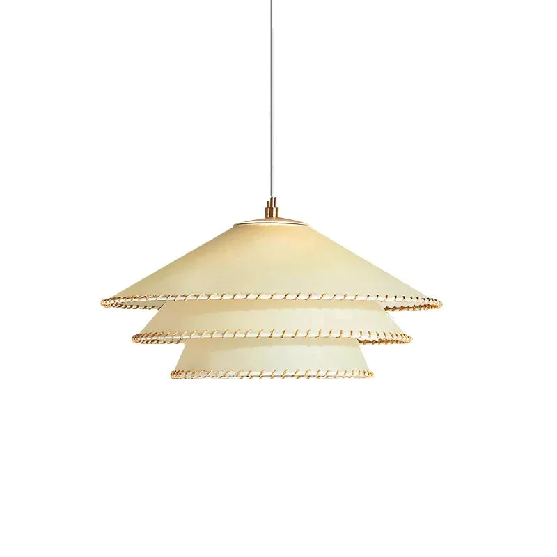 Afralia™ Nordic Parchment Pendant Lights: Minimalist Wabi Sabi Hanging Lamp for Home Decor