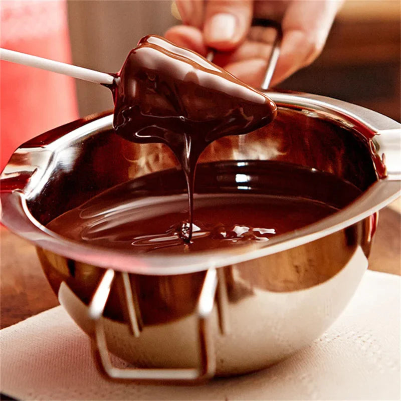 Afralia™ Stainless Steel Long Handle Melting Pot for Wax, Butter, Chocolate, Candle, Soap Making