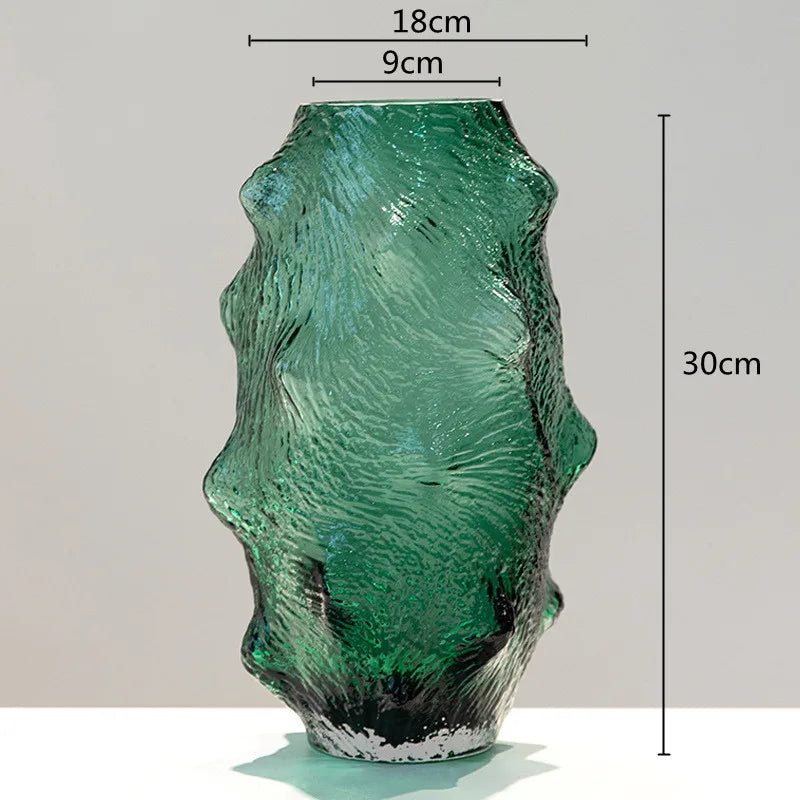 Afralia™ Green Sea Cucumber Glass Vase Terrarium for Home Decoration