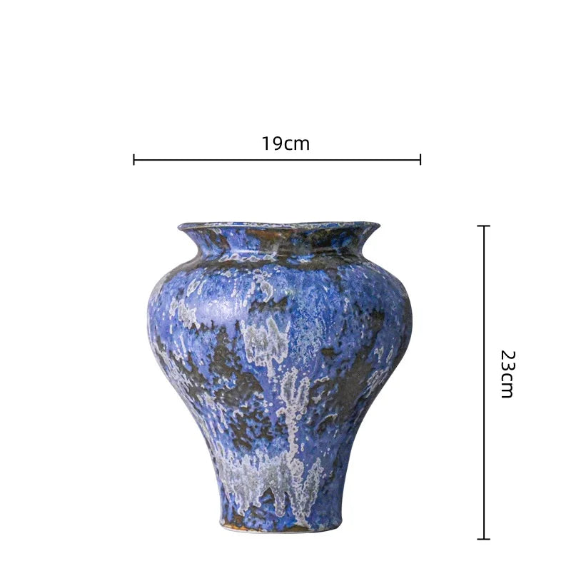 Afralia™ Handcrafted Chinese Porcelain Vase Home Decor Flower Arrangement Accessory