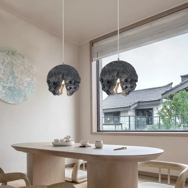 Afralia™ Minimalist Resin Pendant Light - Modern Nordic Design Chandelier for Restaurants and Bars