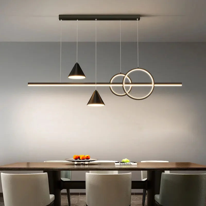 Afralia™ LED Pendant Light: Modern Minimalist Chandelier for Dining Room, Living Room, Kitchen, Bedroom