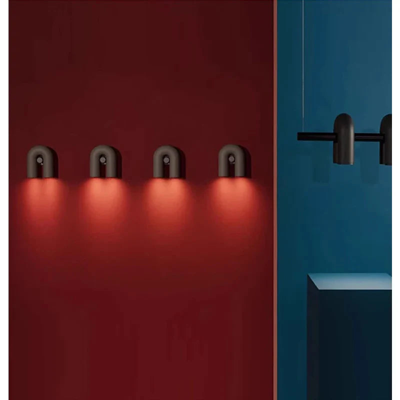 Afralia™ U-Shaped Adjustable Wall Lamp for Bedroom, Staircase, and Balcony