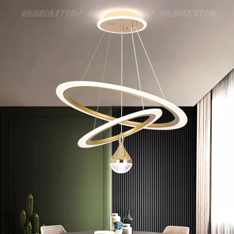 Afralia™ LED Pendant Lights | Modern Chandeliers for Living & Dining Room Decor