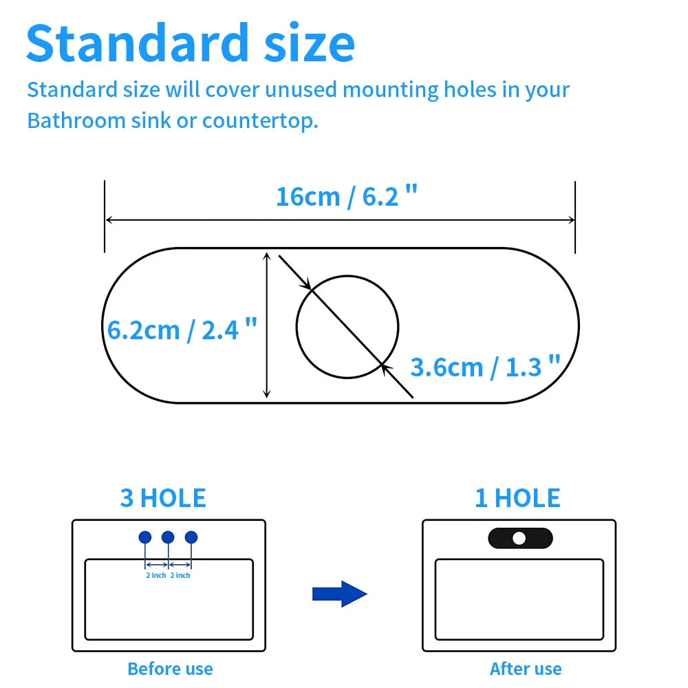 Afralia™ 6 inch Deck Plate for Bathroom Faucet, Sink Mounting Escutcheon 4014
